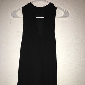 Long black turtle neck shirt very lose and fresh💫